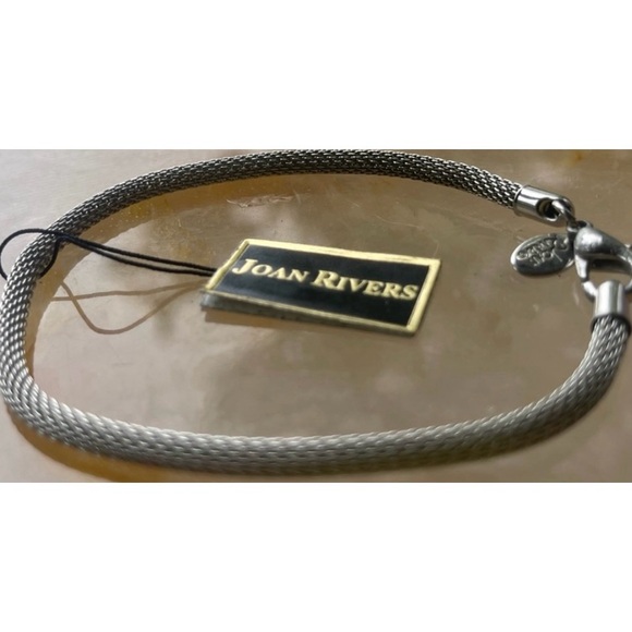 Joan Rivers Herringbone Western Vintage Large Silver Women's Bracelet - Picture 3 of 15